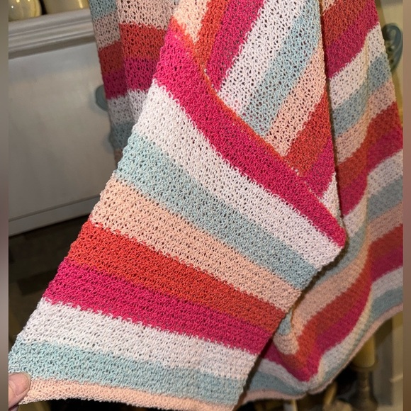 POL Oversized Wide Stripe Open Knit Sweater. Super cozy and fun!! Size M - Picture 3 of 7